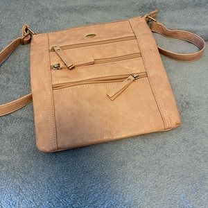 Pale pink crossbody purse
